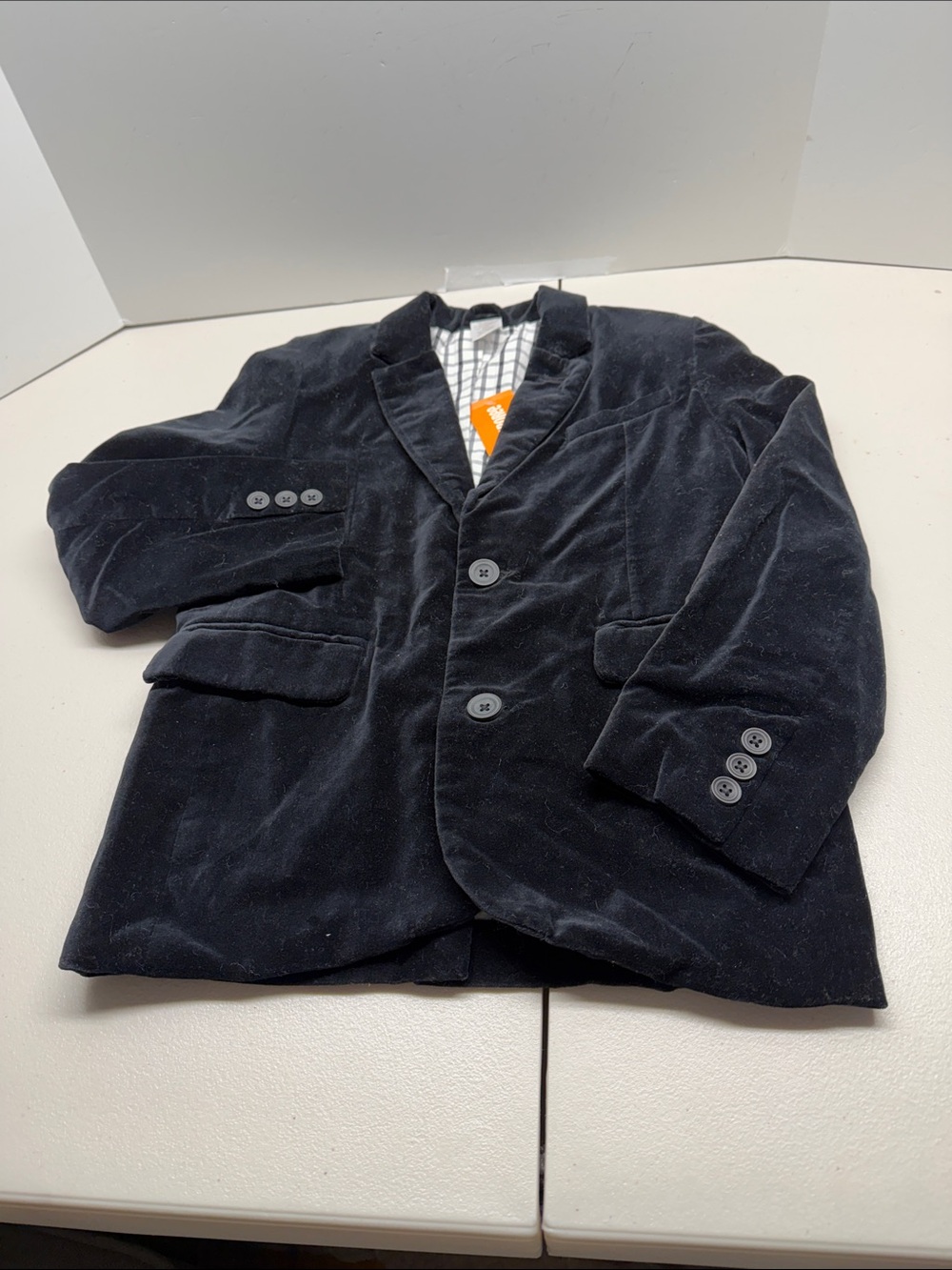 Gymboree Black Velvet Boys Blazer Jacket